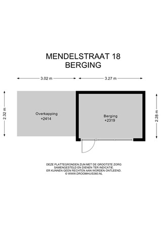 Floorplan - Mendelstraat 18, 1431 KK Aalsmeer